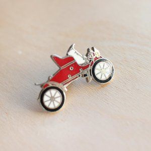 Vintage Antique Car Vehicle Automobile Enamel Lapel Pin